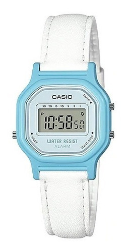 Reloj Casio Digital La 11wl-2a Retro Clásico Color de la correa Blanco