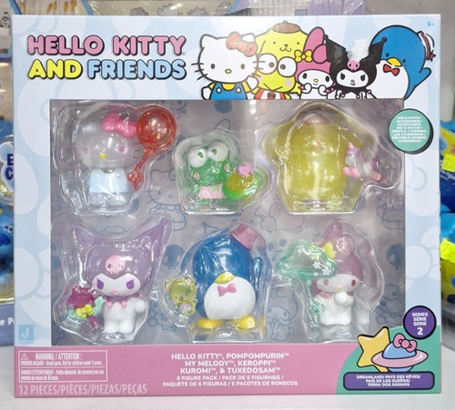 Set Figuras Hello Kitty & Friends Mix & Match X 6 Original