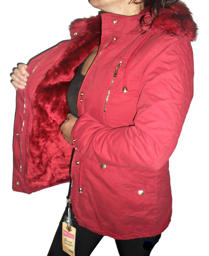 Parka Gabardina Mujer Yd Piel Desmontable
