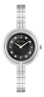 Reloj Bulova Rhapsody 96p215 de acero plateado para mujer