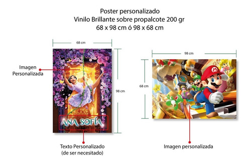 Poster 98x68cm Propalcote Brillante 200 Gr Personalizado