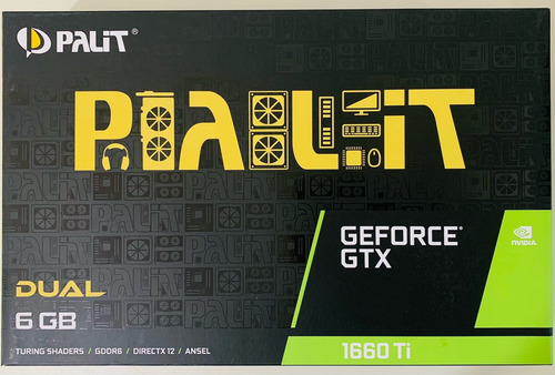 Placa De Video Palit Dual Geforce Gtx 16 Series 1660 Ti 6gb (Usado)