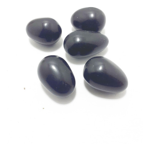Huevo Obsidiana Negra - Mexico 3 A 3,5 Cm Apro- Mahalpiedras