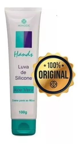 Luva De Silicone Com Aloe Vera Hidratante Para Mãos Hinode