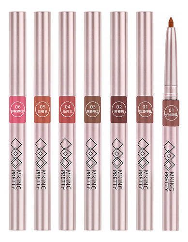 05 Bolígrafo Delineador De Labios Giratorio De Color Pomelo