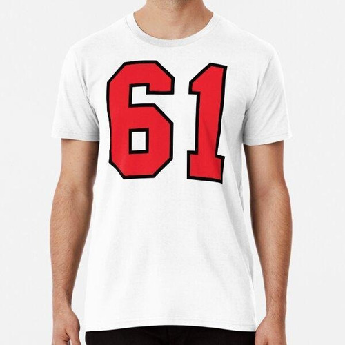 Remera 61 Sports Jersey Sixty-one Red Number Black Algodon P