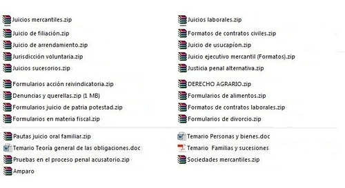 Formatos Jurídicos Por Materia 