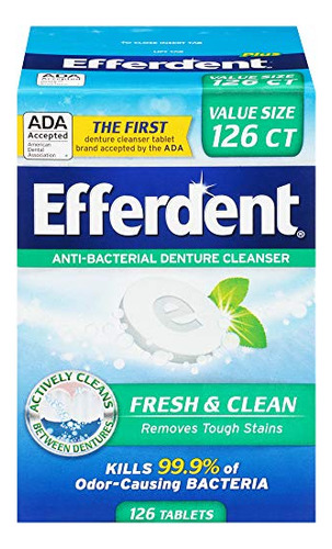 Limpiador De Dentadura Efferdent Anti-bacterial
