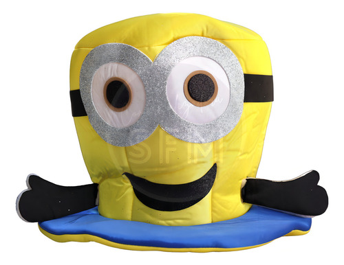 Sombreros Locos Espuma Tela Figuras Cabina Foto Photo Booth Color Minion Amarillo