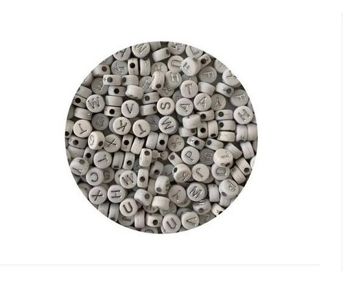 Imagen 3 de 8 de Separador Letra De Acrilico 6mm Bisutería Pulsera 200 Piezas