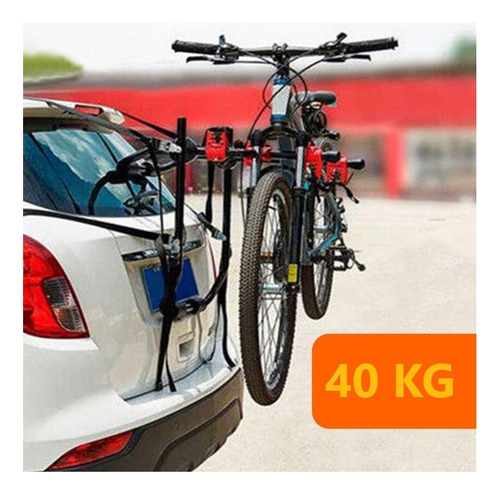 Suporte 3 Bicicleta Transbike Sedan Hatch Suv - Shark Blue