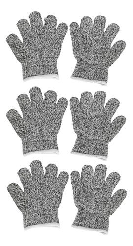 Guantes Resistentes A Cortes, 3 Pares, Niños Y Niñas Trabaja