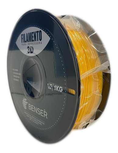 Imagem 1 de 1 de Filamento Petg - Amarelo (yellow) - Benser - 1.75 Mm - 1 Kg