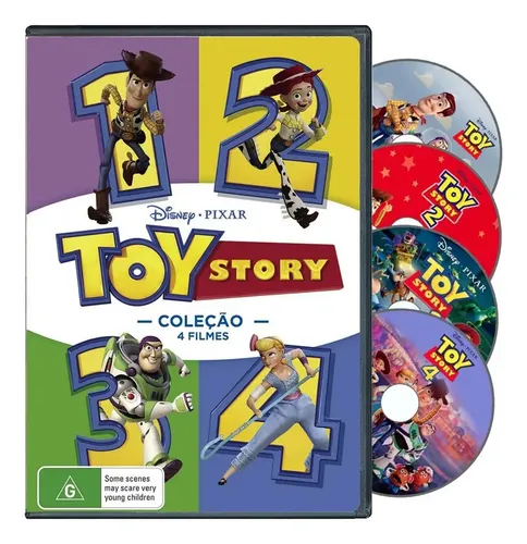 Dvd Toy Story 1 2 3 4 Coleção 4 Dvd | MercadoLivre