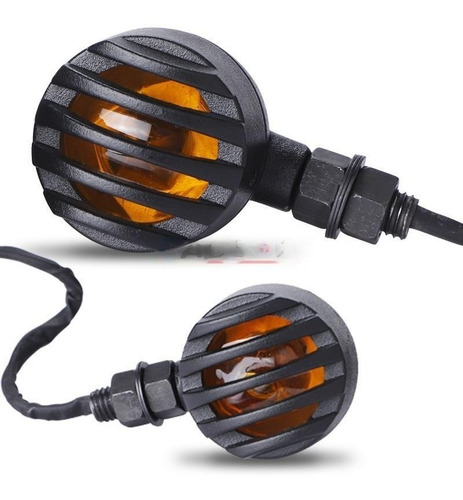 Intermitentes Con Rejilla Para Bobber Cafe Racer Chopper