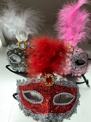 Imagen 6 de 10 de Combo X50 Antifaz Mascara Veneciano Disfraz Fiesta Cotillon