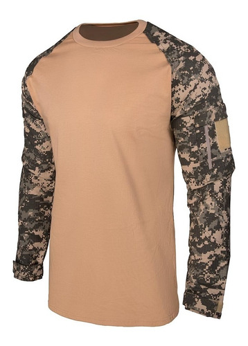 Remera Táctica Bajo Chaleco Camuflado Digital Acu