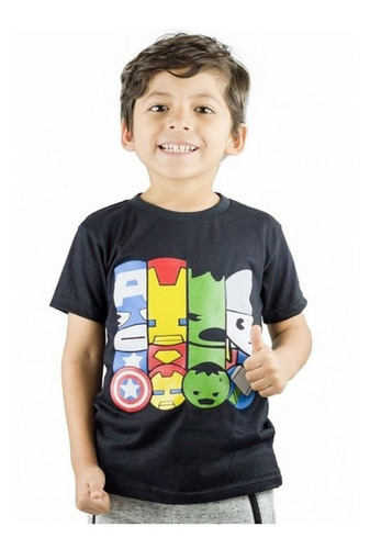 Franela De Niño Talla 2 Super Heroes