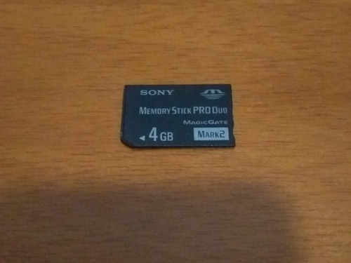 Memory Stick Pro Duo Sony 4gb Magicgate Usado