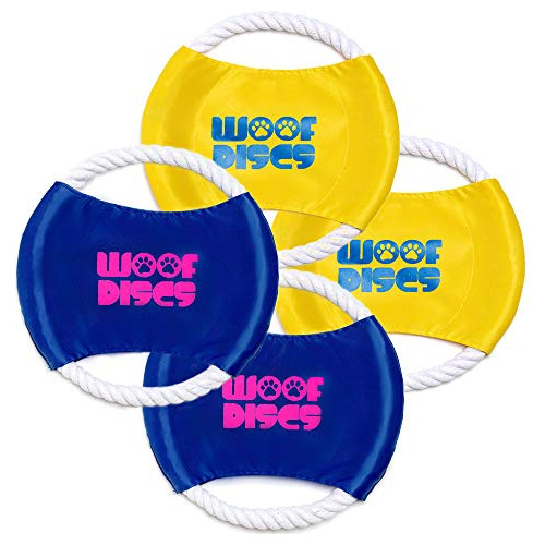 Woof Discs - Disco De Cuerda Voladora, Juguete Para Perros, 