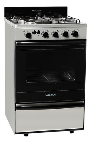 Cocina Multigas Volcan 87673vm 55 Cm Acero Inox Con Luz Color Acero inoxidable