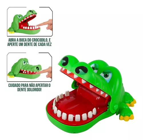 Brinquedo Crocodilo Dentista Polibrinq Ref.AN0025 - Luxgolden