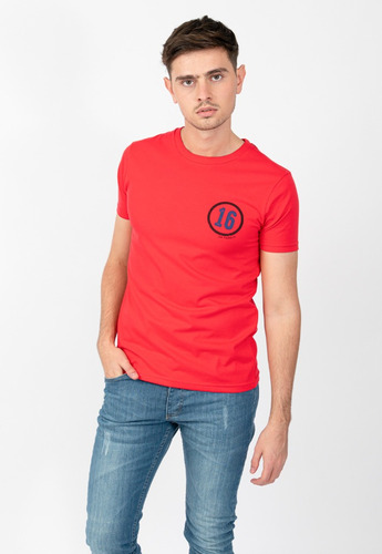 Remera Hombre Rojo Pato Pampa Fangio Merceds 16