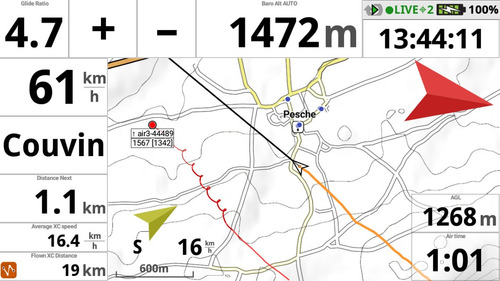Imagen 4 de 6 de Xc Track Sensor Variometro Giroscopio Para Android Parapente