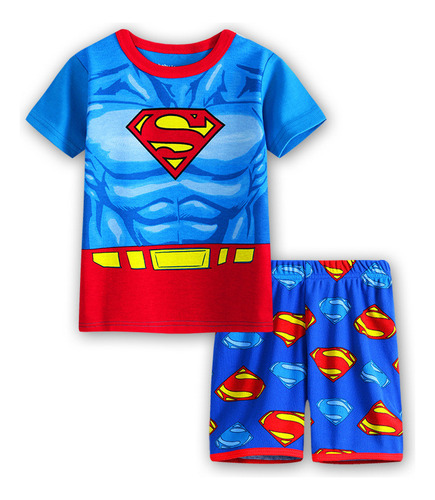 Pijama De Verano Superman Superm Movie Para Niños, Conjuntos