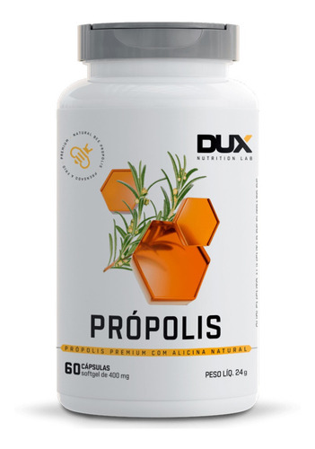Própolis Dux - Pote 60 Cápsulas Sabor Sem Sabor