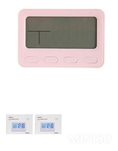 Reloj Despertador Digital 3d Con Luz 10.6*3.3*7.2cm Miniso