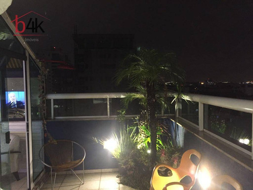 Imagem 9 de 15 de Cobertura À Venda Em Moema, 80m 1 Dormitório À Venda, São Paulo/sp - Co0040