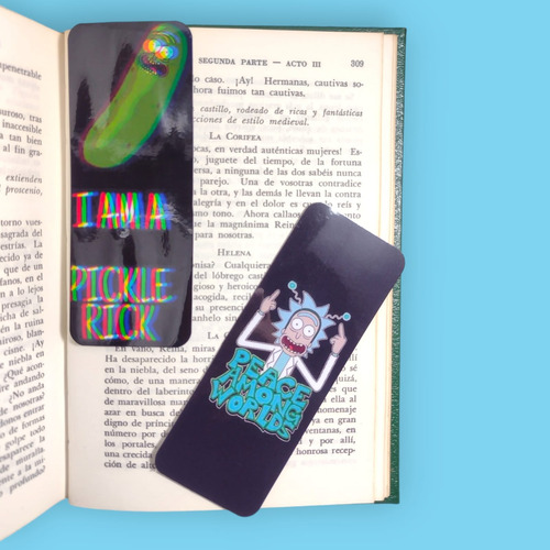 Separadores Para Libros Colección Rick & Morty Multicolor Rick Y Morty 1