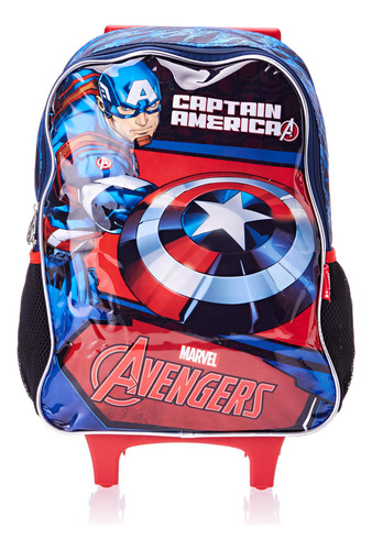 Mochila Rodinhas Capitão America Luxcel