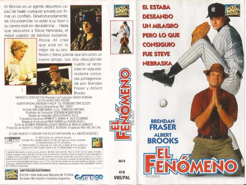 El Fenomeno Vhs Albert Brooks Brendan Fraser The Scout