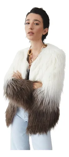 Chaqueta pelo sintetico clearance mujer