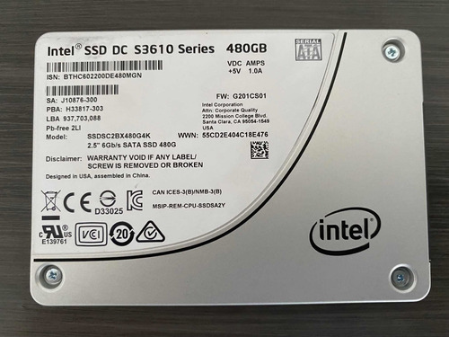 Intel Ssd Dc S3610 Series