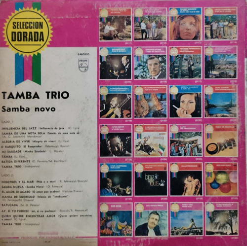 Disco Vinilo Samba Novo Lp Nacional Seleccion Dorada Todelec