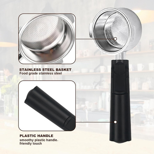 Portafiltro Sin Fondo De 51 Mm Para Máquina De Café Espresso
