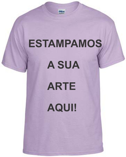 Camiseta Lisa Lilás Por R$10,00 Ou Personalizada Por R$14,00