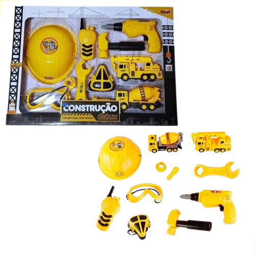 Lindo Kit De Ferramentas Infantil Com Furadeira - Zoop Toys