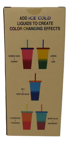 Vasos Que Cambian De Color Buc-ees, 5 Vasos Diferentes Con T