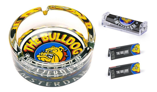 Cenicero The Bulldog Amsterdam Vidrio Logo + Accesorios