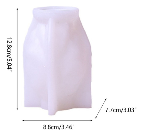 Molde De Silicona Face Candle 3d Para Mujer, Forma De Estatu
