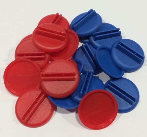 Tarjeta De Plástico Soporte (rojo Y Azul)