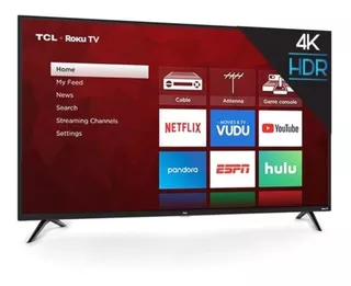 Tcl Pantalla 43 43s421 Smart Roku Tv 4k Ultra Hd Hdr Led