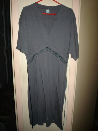 Vestido Gris T L  Tie