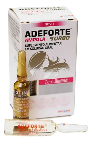 Gross Adeforte Turbo + Biotina 3ml Suplemento Consumo Via Oral