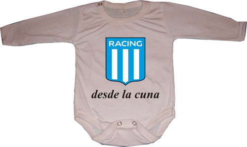 Bodys Para Bebés  Racing Club Manga Larga