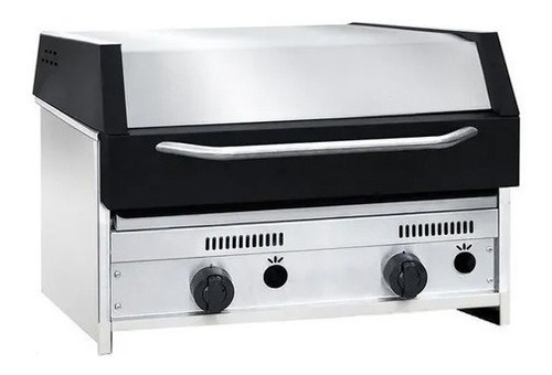 Parrilla Corbelli Tst A Gas 60 Cm Acero Inox Con Tapa 460-60